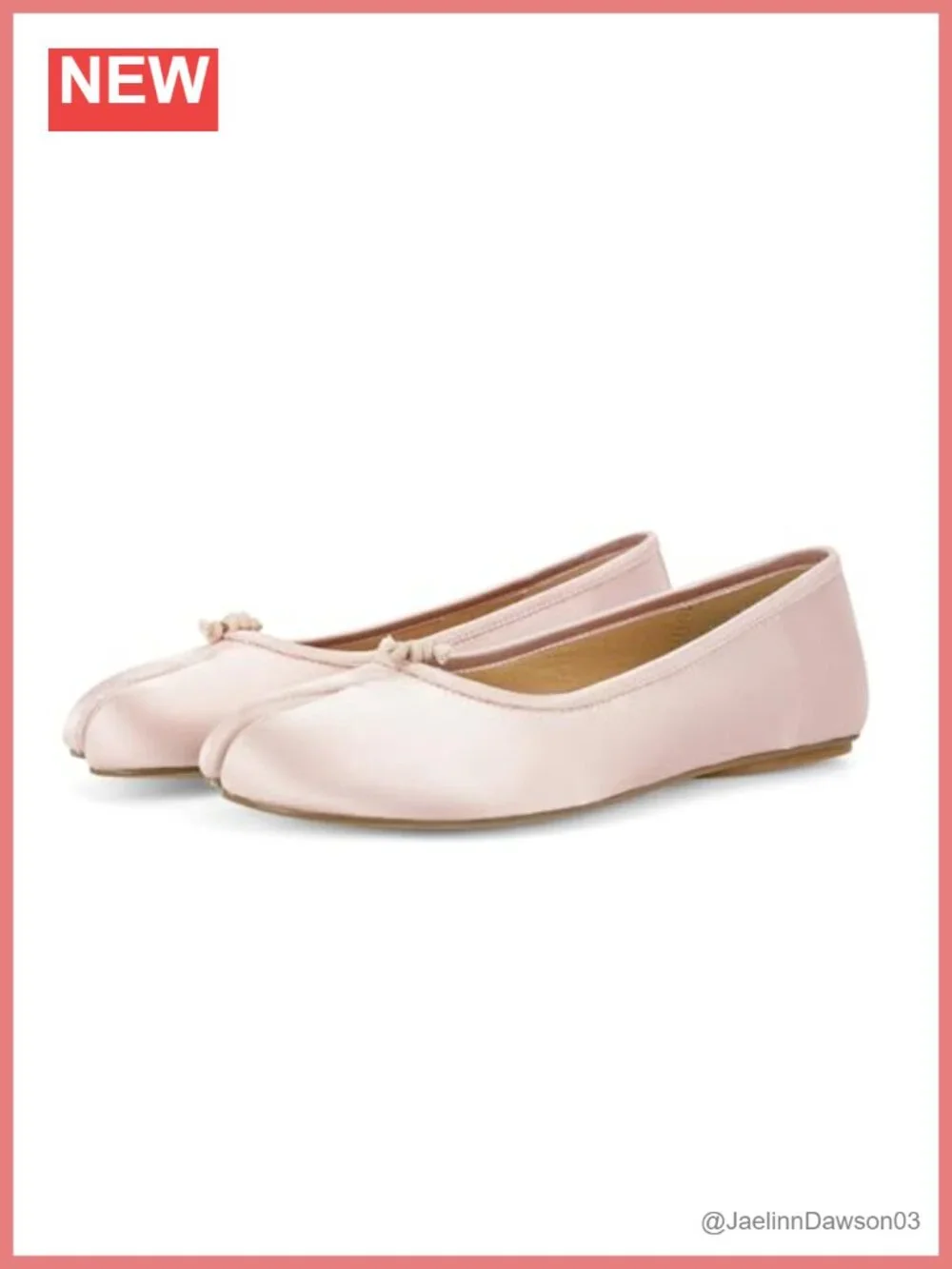Split Toe Ballet Flats Women Wide Width Slip-On Comfort Work Shoes